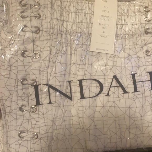 READ DESCRIPTION Indah Indiana Maxi Skirt White REVOLVE - Picture 5 of 6